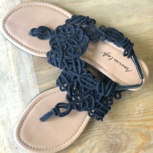 From Payless never worn crochet sandals